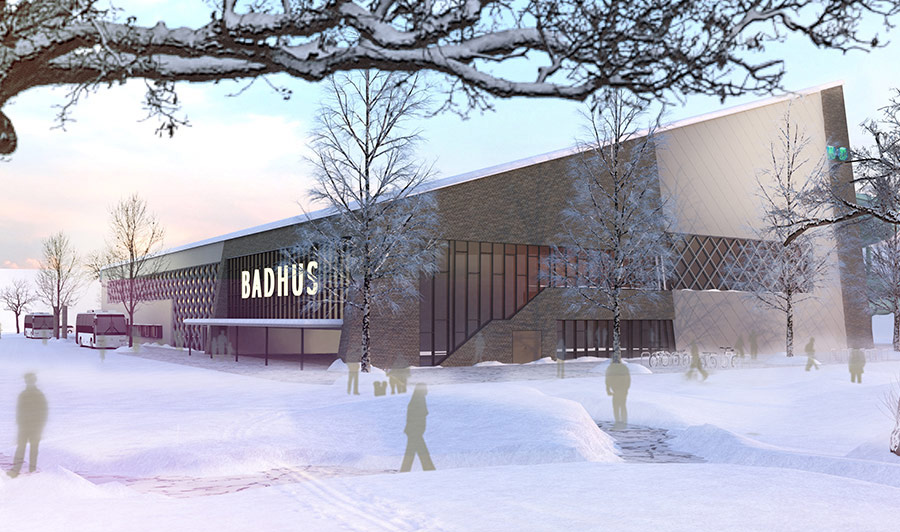 Peab bygger badhus i Kiruna
